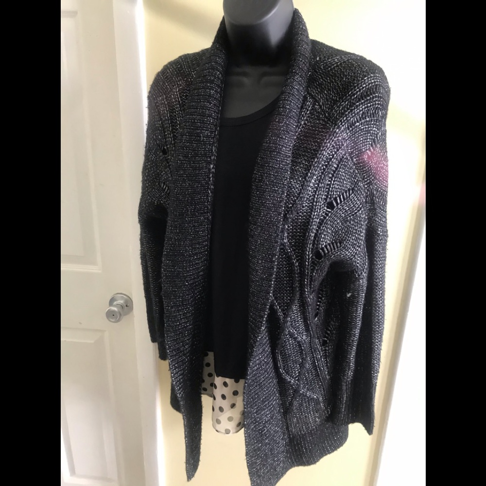 3/$20, Apt 9 Black and Silver Sweater